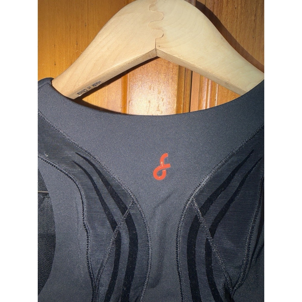 Fanka Women's L Sports Bra Black Embrace Up Wireless Wide Strap High Impact Run - Picture 8 of 8
